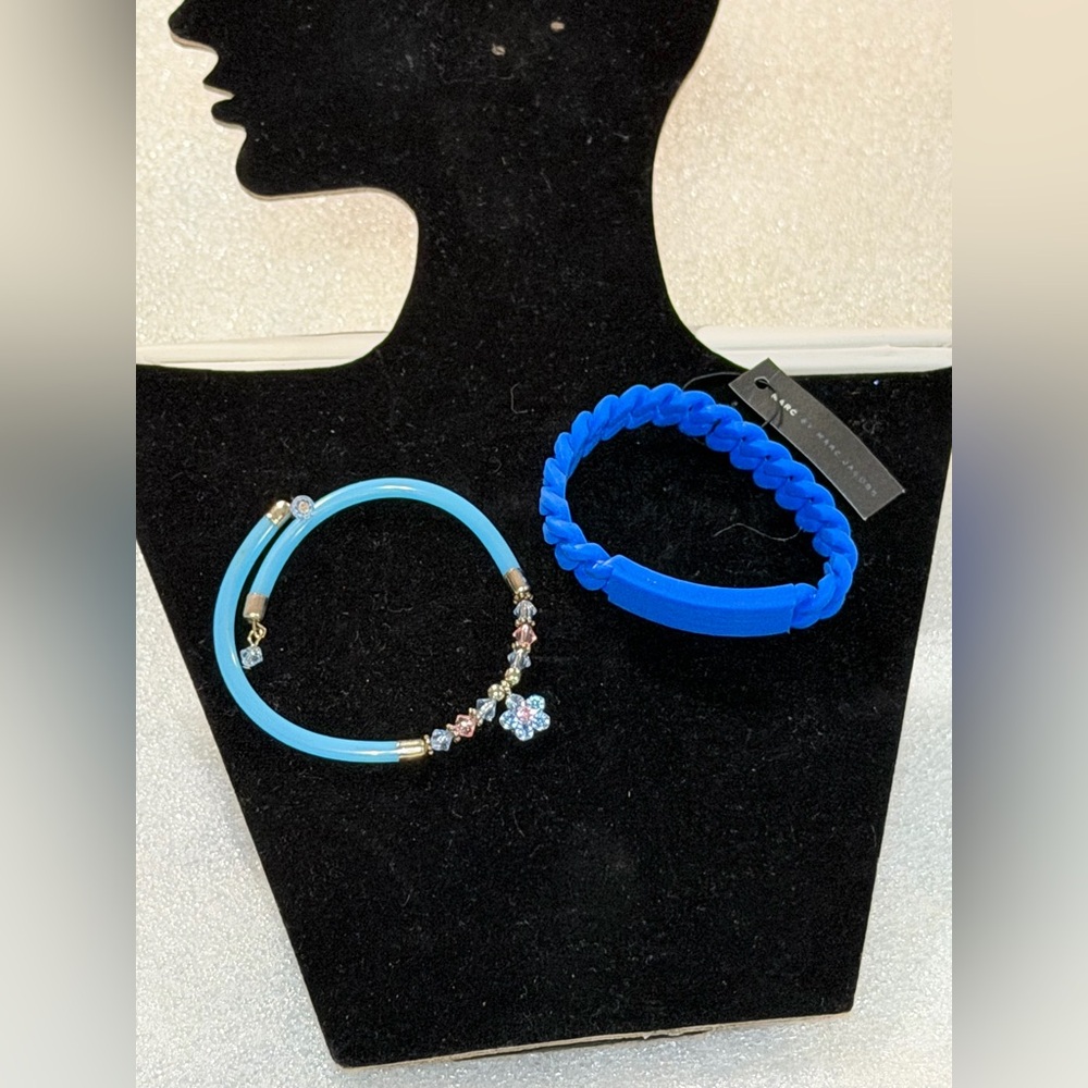 Marc By Marc Jacobs Blue bracelet and second bracelet gold and blue unbranded